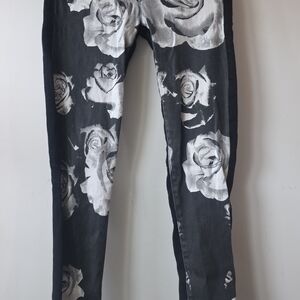 Hudson Jeans Black Mid-Rise Skinny Jeans